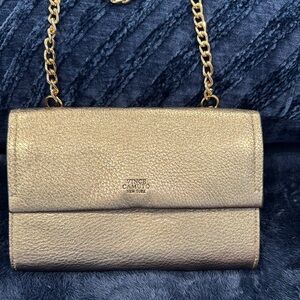 Vince Camuto Gold Crossbody Bag with Textured Finish
